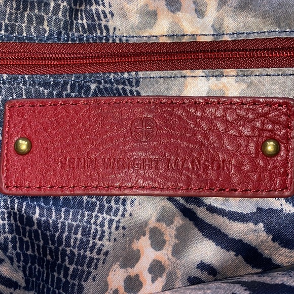 FENN WRIGHT MANSON red leather bag - Picture 3 of 10